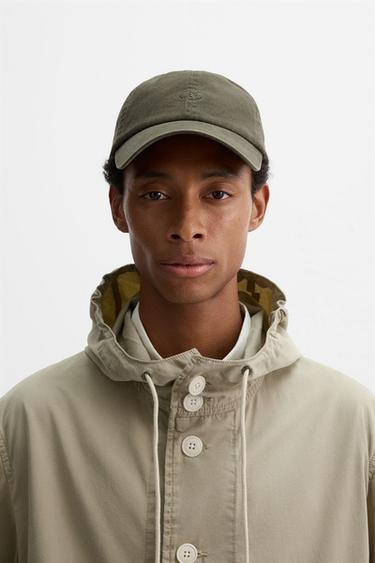 WASHED EMBROIDERED CAP - Black / Brown by Zara - Image 0