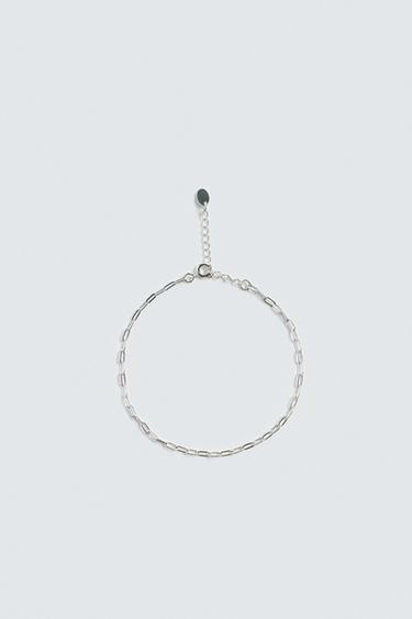 METAL CHAIN LINK BRACELET - Silver by Zara
