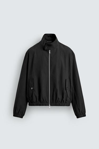 LIGHTWEIGHT COTTON JACKET - Black by Zara