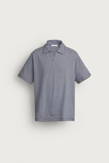 FLUID STRIPED REGULAR FIT POLO SHIRT - striped by Zara