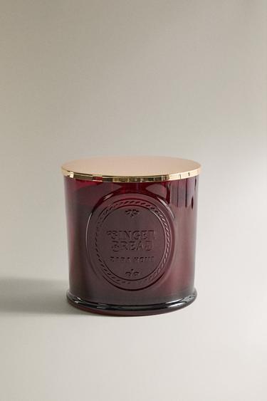 (650 G) GINGERBREAD SCENTED CANDLE - Red by Zara