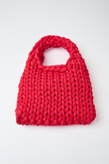 BRAIDED MINI BAG - Red by Zara