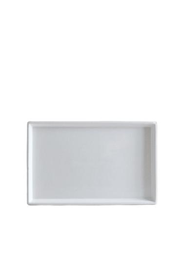 WHITE EARTHENWARE BATHROOM TRAY - White by Zara