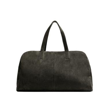 XL LEATHER TRAVEL BAG - Grey by Zara