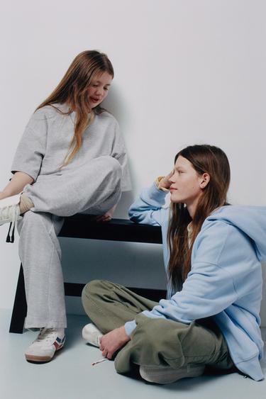 BASIC INTERLOCK T-SHIRT - Grey marl by Zara