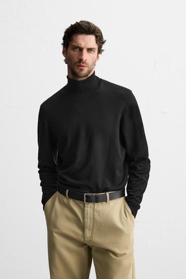 VISCOSE BLEND SWEATER - Black by Zara