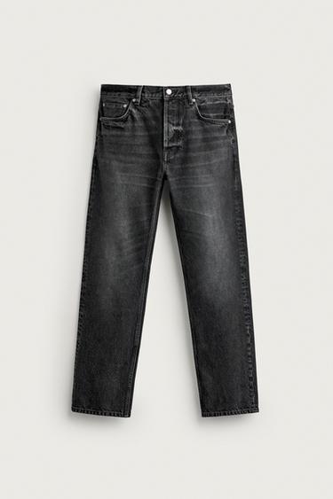 AARON LEVINE X ZARA STRAIGHT-LEG JEANS - Black by Zara