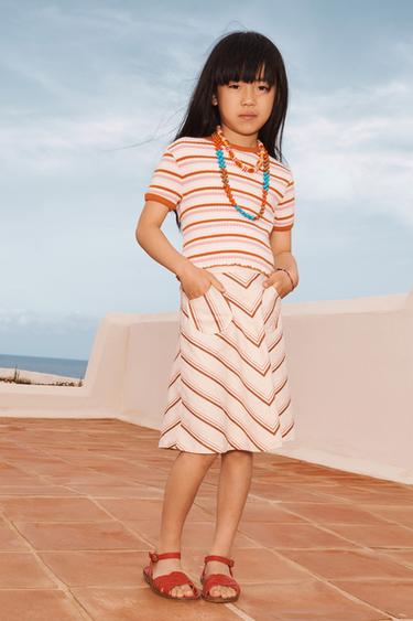 LIMITED EDITION STRIPED CROPPED T-SHIRT - Multicoloured by Zara