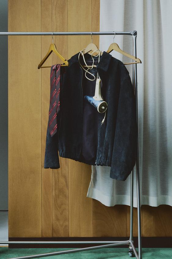 AARON LEVINE X ZARA SPLIT SUEDE LEATHER JACKET - Black by Zara - Image 0