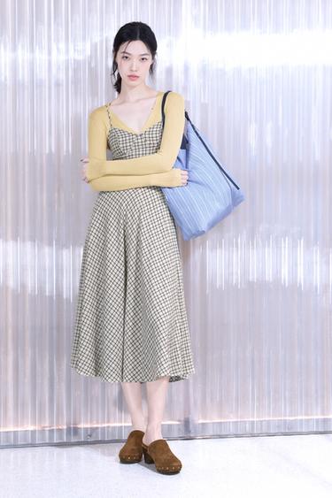 RIB KNIT CARDIGAN - Yellow by Zara