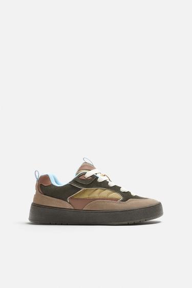 MULTICOLOUR TRAINERS - Brown by Zara