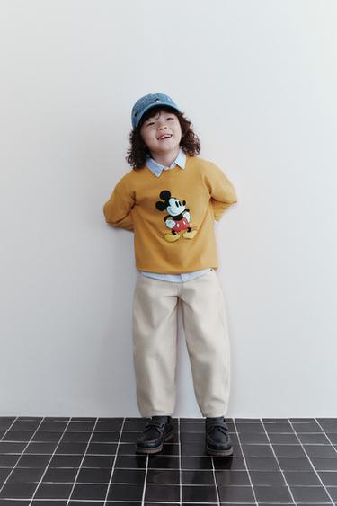 MICKEY MOUSE © DISNEY PRINTED T-SHIRT - Mustard by Zara