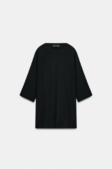 OVERSIZED KNIT TOP - Black by Zara