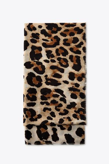 ANIMAL PRINT SCARF - Leopard by Zara - Image 0
