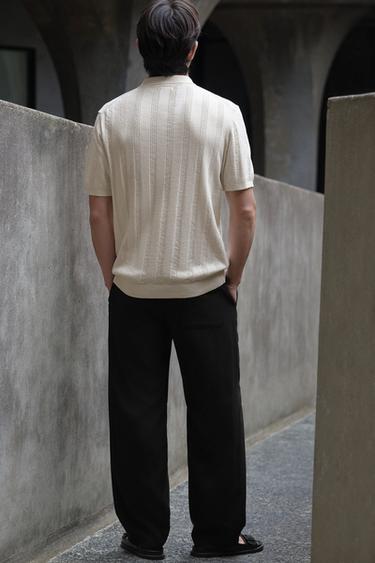 STRAIGHT-LEG TROUSERS - Black by Zara