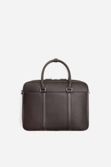 TEXTURE BRIEFCASE - Brown by Zara