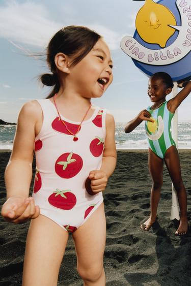 2-6 YEARS/ PRINTED SWIM SHORTS - Red by Zara
