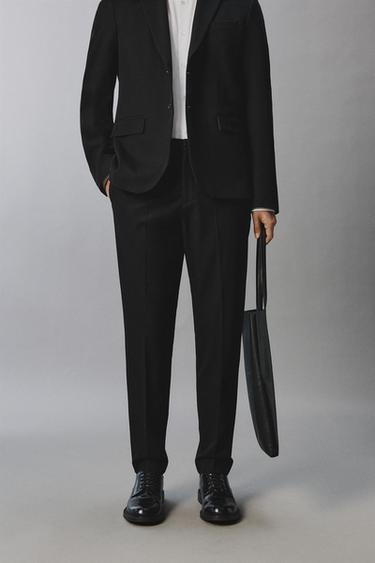 COMFORT SUIT TROUSERS - Black by Zara