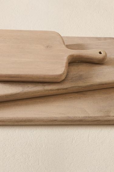 MANGO WOOD CHOPPING BOARD - Light beige by Zara