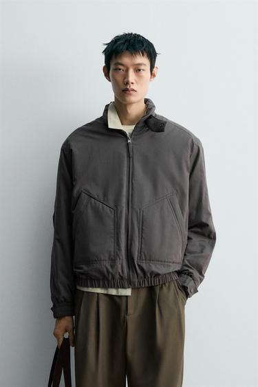 TECHNICAL JACKET - Anthracite Grey by Zara