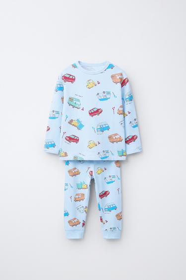 1 1/2-6 YEARS/ CAR PRINT PYJAMAS - Blue by Zara