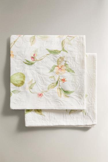 PACK OF COTTON JACQUARD PEAR NAPKINS (PACK OF 2) - Greenish by Zara - Image 0