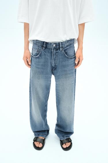 BAGGY FIT JEANS - Mid-blue by Zara