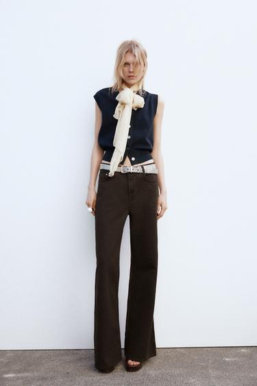 PLAIN KNIT VEST - Navy blue by Zara - Image 0