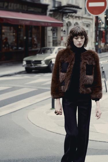 LIMITED EDITION FAUX FUR JACKET - Brandy by Zara - Image 0