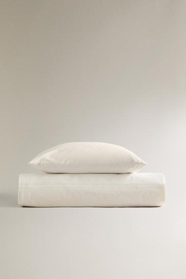 CHILDREN’S DUVET COVER WITH TURN-OVER DETAIL - Oyster-white by Zara - Image 0