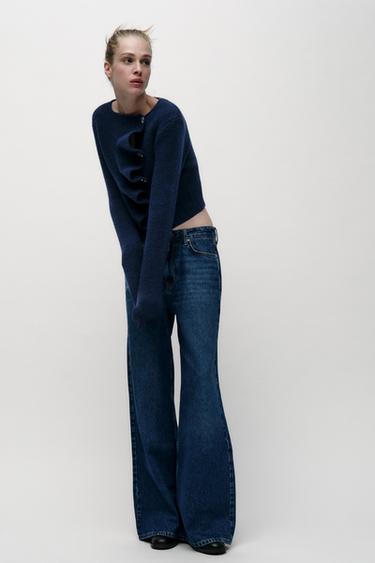 KNIT WRAP CARDIGAN - Blue by Zara - Image 0