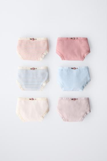 6-14 YEARS/ SIX-PACK OF FLORAL BRIEFS - Multicoloured by Zara - Image 0
