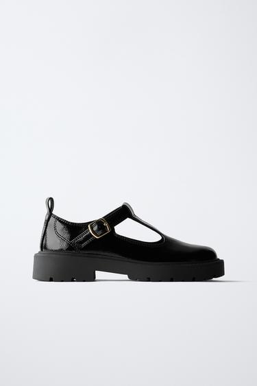 PATENT T-BAR SHOE - Black by Zara