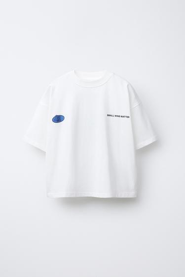 PRINTED T-SHIRT - White by Zara - Image 0