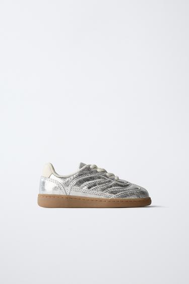 METALLIC SNEAKERS - Silver by Zara