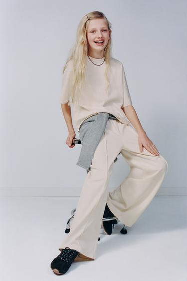 HEAVY WEIGHT TOP AND TROUSERS SET - Ecru by Zara