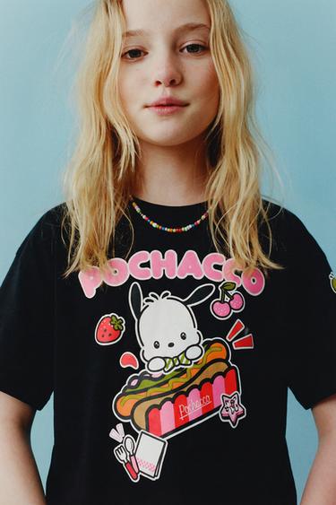 POCHACCO AND HIS FRIENDS © SANRIO T-SHIRT - Black by Zara
