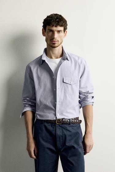 REGULAR FIT STRIPED SHIRT - striped by Zara