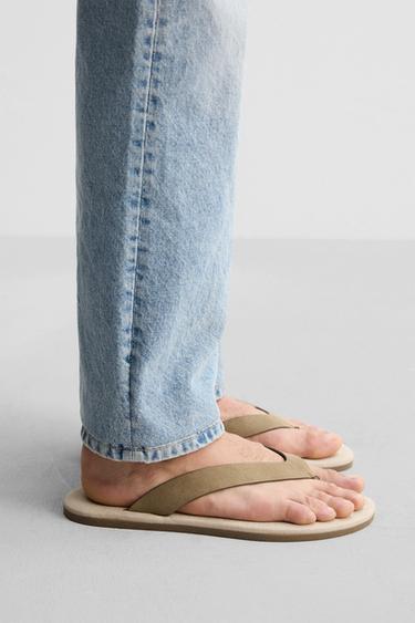 STRAPPY SANDALS - Taupe Grey by Zara - Image 0