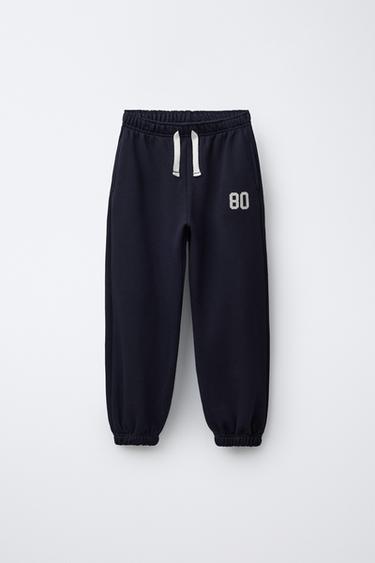 PRINTED JOGGERS - Blue by Zara
