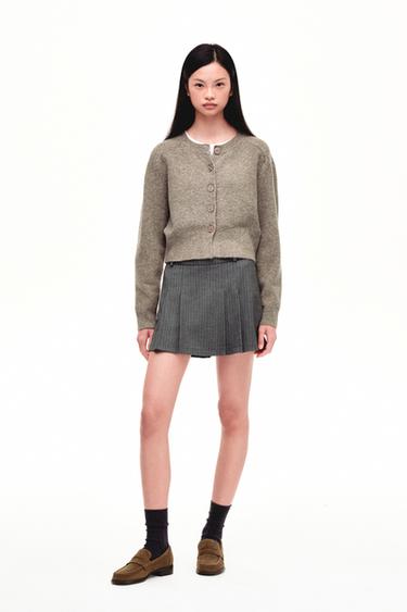 SOFT KNIT CARDIGAN - Metal brown by Zara