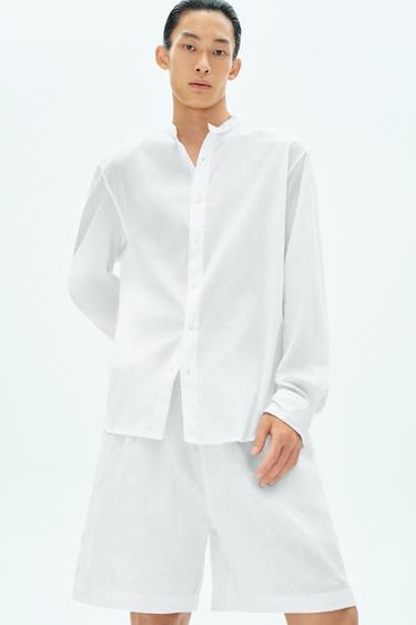 CREASED-EFFECT SHIRT - White by Zara