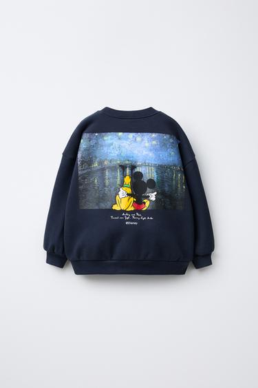 MICKEY MOUSE © DISNEY PRINTED SWEATSHIRT - Navy blue by Zara