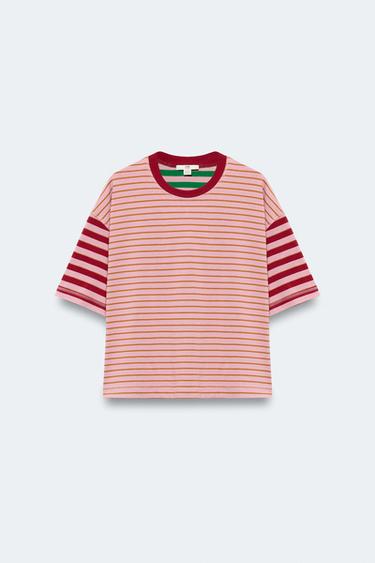 LIMITED EDITION STRIPED T-SHIRT - striped by Zara