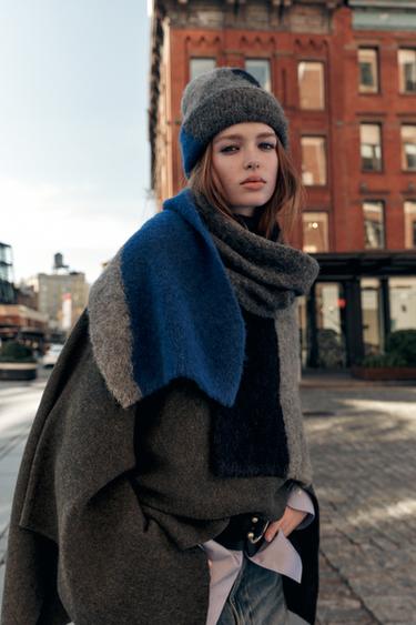 PRINTED ALPACA SCARF - Grey by Zara - Image 0