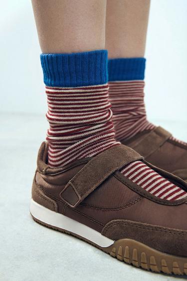 2-PACK OF STRIPED SOCKS - Multicoloured by Zara