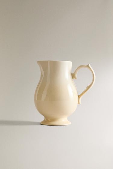STONEWARE JUG - Cream by Zara