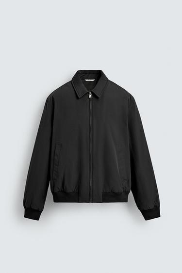PADDED BOMBER JACKET - Black by Zara - Image 0