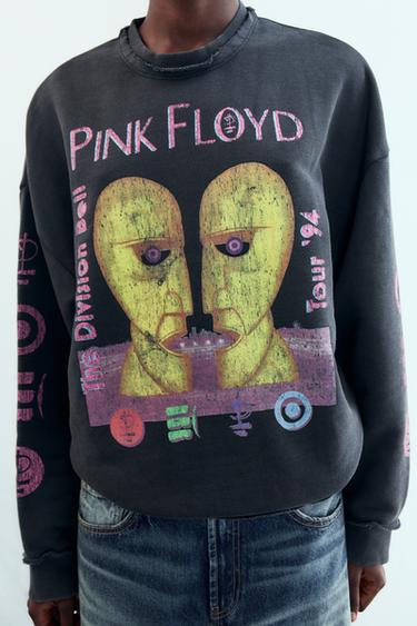 PINK FLOYD© WASHED-EFFECT SWEATSHIRT - Black by Zara