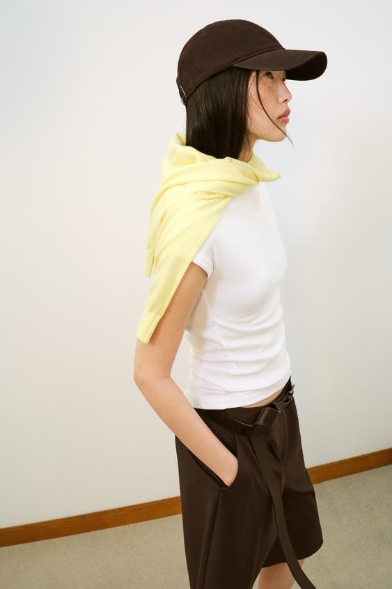 PLAIN TWILL CAP - Brown by Zara - Image 0